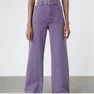Purple high waisted Zara Jeans